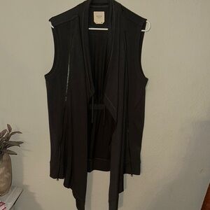AllSaints Black Sleeveless Vest